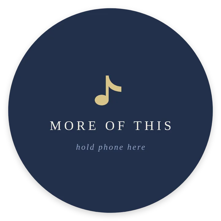 Round sticker: follow along on tiktok, hold phone here